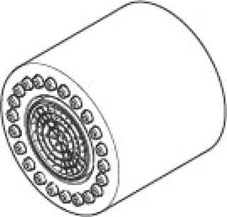 DO Luftsprudler Kopfstück ET 90120802000 D 26 x 32 mm, 8 l/min. Platin gebürstet
