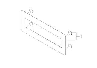 Dornbracht Befestigung Einsatz für Spülbrause ERSATZTEILE 90150107300 110 x 275 x 2 mm – Bild 3