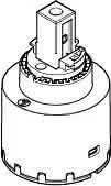 DO Kartusche schwarz Ersatzteile 90150506200 D. 35 x 56 mm