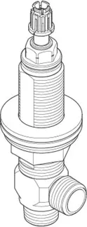 Dornbracht Seitenventil, linksschließend ERSATZTEILE 90171104032 1/2" – Bild 2