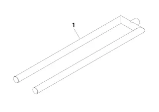 Dornbracht Halter für Handtuchhalter doppelt ET 90178955400 92 x 21,5 x 419 mm Chrom – Bild 2