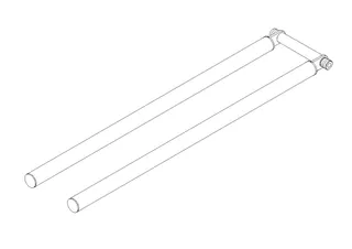 Dornbracht Halter ET 90179255200 520 x 115 x 75 mm Chrom – Bild 2
