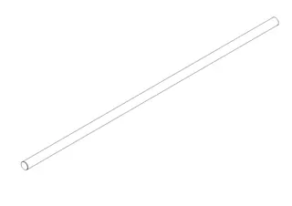 Dornbracht Halter ET 90179756500 D 13 x 481 mm Platin gebürstet – Bild 2