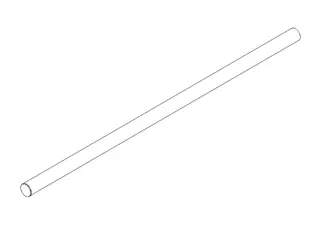 Dornbracht Halter Stange Handtuchhalter kurz ET 90179756600 D 13 x 354 mm Chrom – Bild 2