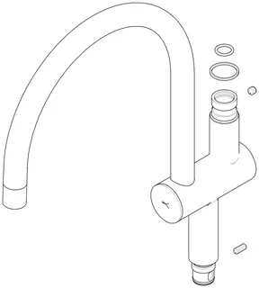 Dornbracht Auslauf ERSATZTEILE 90198801900 335 x 282 x 36 mm Chrom