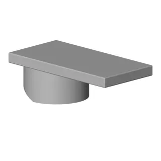 Dornbracht Griff für Spültisch Stand ERSATZTEILE 90206800300 50 x 35 x 100 mm ruthenium