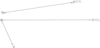 Dornbracht Befestigung für Sensory Sky ERSATZTEILE 90215000600 20 x 4 x 810 mm