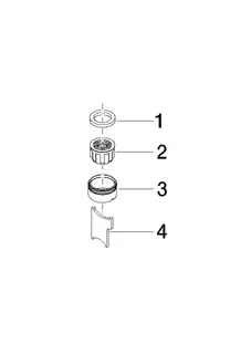 Dornbracht Luftsprudler Niederdruck ERSATZTEILE 90230102602 M24x1-AG Chrom – Bild 2