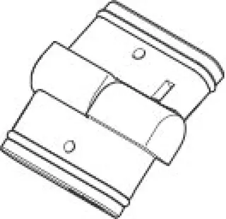 Dornbracht Gelenk für Bidet ERSATZTEILE 90240210300 35 x 30 x 38 mm Chrom