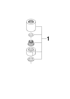 Dornbracht Nippel Standbrause komplett ERSATZTEILE 90240308600 Chrom – Bild 2