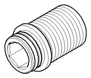 Dornbracht Nippel ERSATZTEILE 90240500800 D 23 x 35 mm – Bild 2