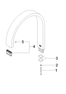 Dornbracht Auslauf ERSATZTEILE 90282215201 200 x 35 x 11 x 235 mm, 5,7 l/min. Chrom – Bild 2