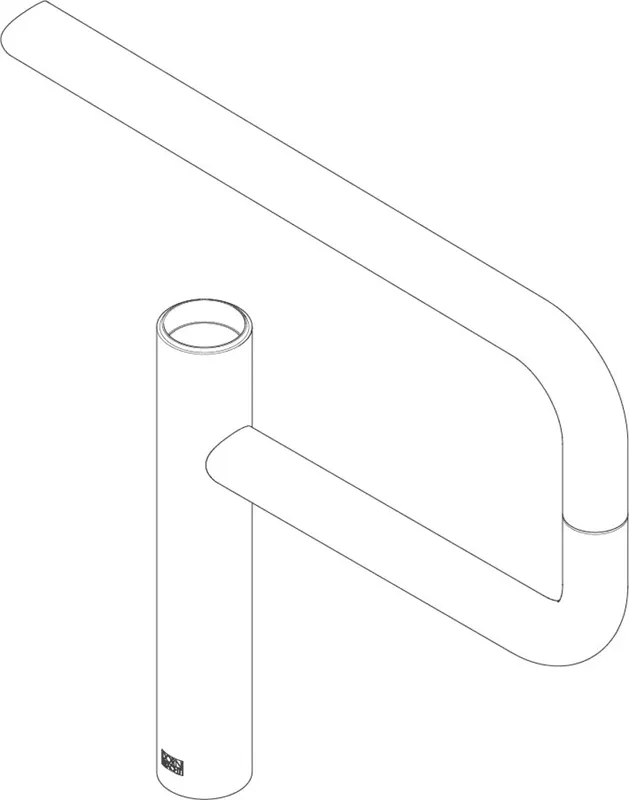 Dornbracht Gelenk für Potfiller ERSATZTEILE 90282225700 340 x 327 x 38 mm Chrom
