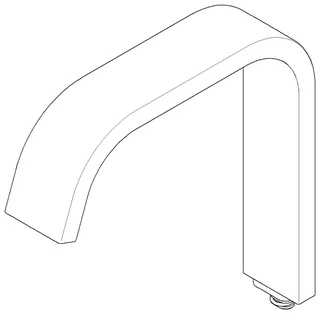 Dornbracht Auslauf ERSATZTEILE 90282226600 35 x 166 x 161 mm Chrom