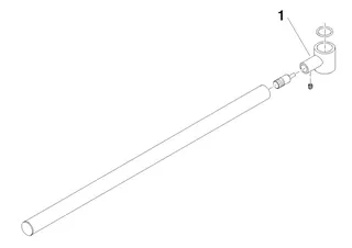 Dornbracht Halter ERSATZTEILE 90282254001 D 18 x 400 mm Chrom – Bild 2