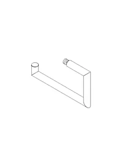 Dornbracht Halter ERSATZTEILE 90282262600 150 x 80 x 13 mm Chrom – Bild 2