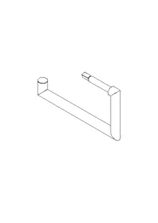 Dornbracht Halter ET 90282262800 150 x 80 x 13 mm Platin gebürstet – Bild 2