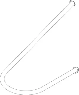 Dornbracht Schl. mit Sicherungsringen ET 90300306600 D 12 x 1,5 x 1200 mm – Bild 2