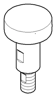 Dornbracht Zugstange für Umstellung ERSATZTEILE 90310913900 D 26 x 47,3 mm Chrom