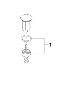 Dornbracht Stopfen ET 90312000900 D 38 x 94 mm Platin gebürstet – Bild 2