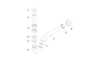 Dornbracht Bidet-GV SERIENNEUTRAL 10050970 1 1/4" Schwarz matt – Bild 4