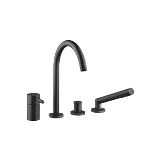 Dornbracht Wannen-Vierlochbatt. f.W.-randmont. META 27632661 Schwarz matt