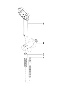 Dornbracht Schlauchbrausegarn. SERIENSPEZIFISCH 27803660 Chrom – Bild 4