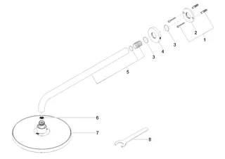 Dornbracht Regenbrause mit Wandanbindung SERIENSPEZIFISCH 28649970 220 mm Chrom – Bild 4