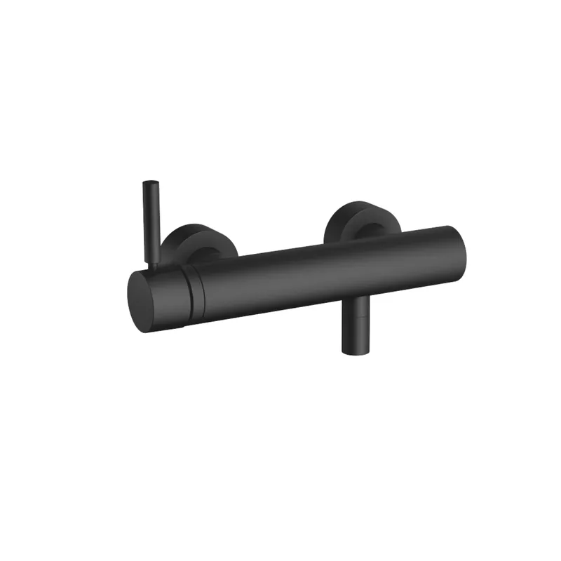 Dornbracht Brause-Einhandbatterie für Wandmontage META 33300660 Schwarz matt
