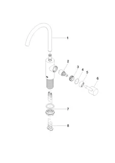 Dornbracht Waschtisch-Einhandbatterie ohne Ablaufgarnitur META 33505661 Chrom – Bild 4