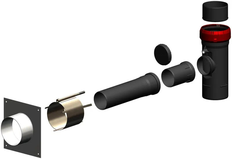 comfort-MFB Anschluss-Set DN80/125-DN110 Nr. 653393CBS