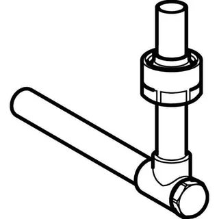 Geberit Mepla Metallrohr-Passwinkel 90Gr absperrbar mit Anschlussverschr. d15 – Bild 3