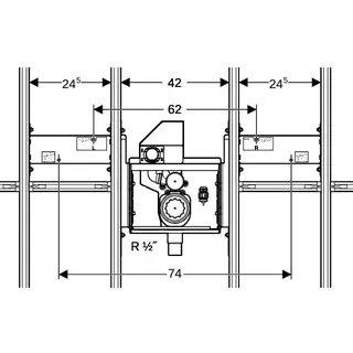 GIS Set Geberit ONE Waschtisch mit UP-Drehsiphon B90 – Bild 4