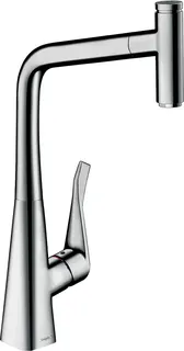 HG Spültischmischer 320 Metris Select M71 Ausziehauslauf 1jet sBox chrom