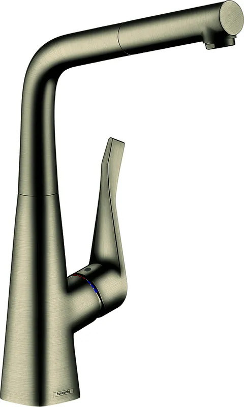 Hansgrohe Spültischmischer 320 Metris M71 Ausziehauslauf 1jet sBox edelstahl-optik