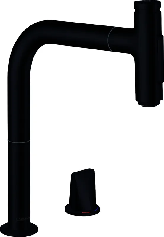 Hansgrohe 2-Loch SPTM 200 Metris Select M71 Ausziehbrause 2jet sBox mattschwarz