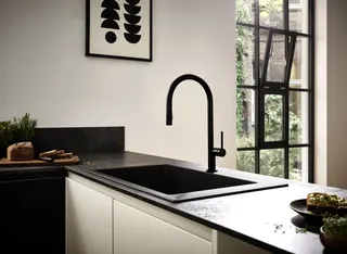 Hansgrohe Spültischmischer 210 Talis M54 Ausziehbrause 2jet mattschwarz – Bild 4