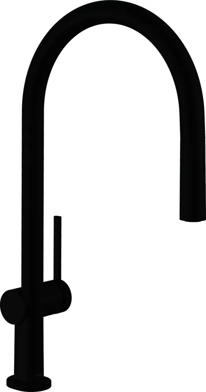 Hansgrohe Spültischmischer 210 Talis M54 Ausziehauslauf 1jet mattschwarz