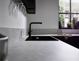 Hansgrohe Spültischmischer 270 Talis M54 Ausziehauslauf 1jet mattschwarz – Bild 3