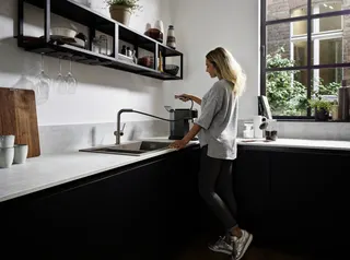 Hansgrohe Spültischmischer 270 Talis M54 Ausziehauslauf 1jet edelstahl-optik – Bild 5