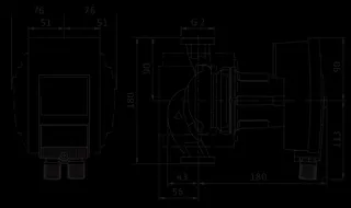 Wilo Nassläufer-Hocheffizienzpumpe Yonos MAXO-Z plus 30/0,5-7 PN6/10,90W – Bild 3