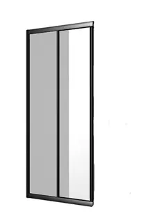 sanibel 1001-Eckdusche 2-teilig Schenkel links A19 700x1850mm silber/Aquaperl