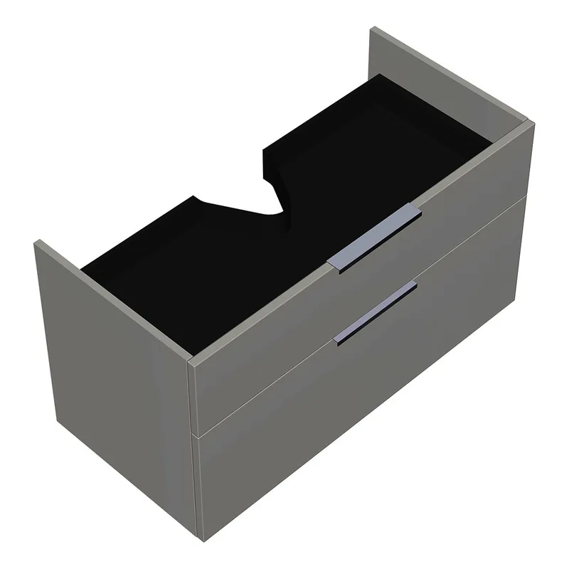 sanibel-Waschtisch-Unterbau 2.0 FLEX WWJK095 950mm breit Schubl/Auszug Weiß Glänzend
