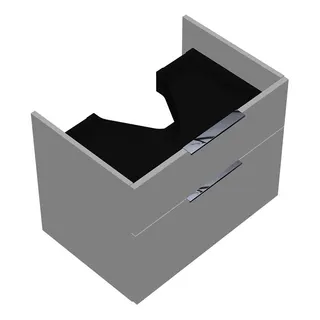sanibel-Waschtisch-Unterbau 2.0 FLEX WVYO066 660mm breit Schubl/Auszug Weiß Matt