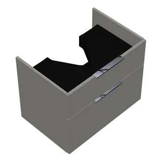 sanibel-Waschtisch-Unterbau 2.0 FLEX WVYO066 660mm breit Schubl/Auszug Weiß Glänzend