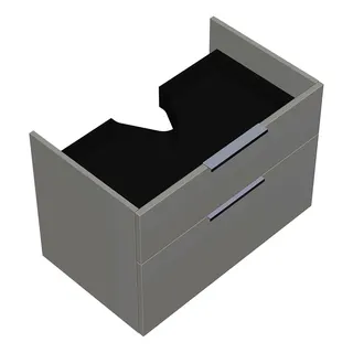 sanibel-Waschtisch-Unterbau 2.0 FLEX WWJK075 750mm breit Schubl/Auszug Weiß Glänzend