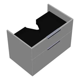 sanibel-Waschtisch-Unterbau 2.0 FLEX WWJK075 750mm breit Schubl/Auszug Weiß Matt