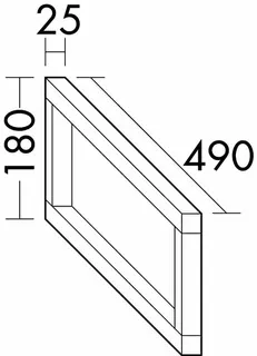 sanibel-Konsolenträger 2.0 FLEX ACAD006 25x180x490mm (B/H/T) 70kg Traglast verch – Bild 2