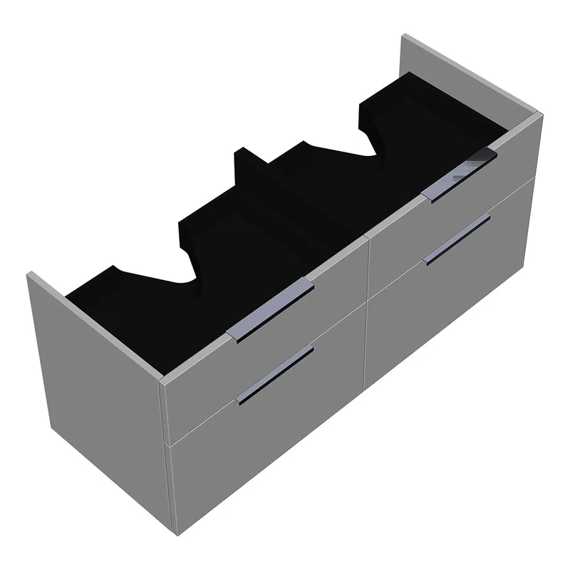 sanibel-Waschtisch-Unterbau 2.0 FLEX WWJK122 1220mm breit Schubl/Auszug Weiß Matt