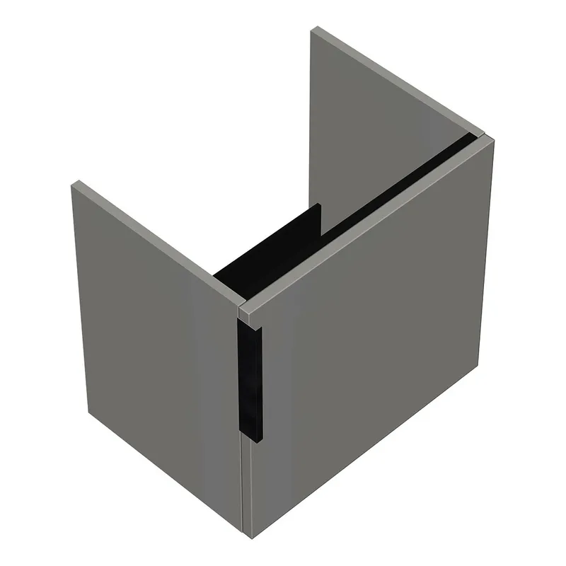 sanibel-Waschtisch-Unterbau 2.0 FLEX WWME050R 500mm breit Tür rechts Weiß Glänzend